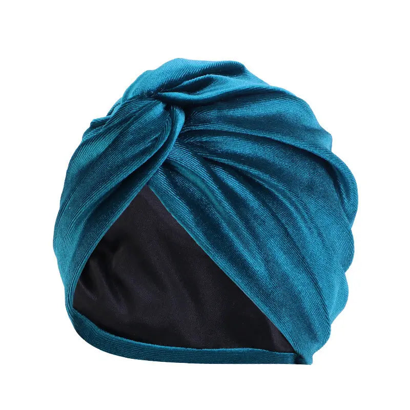 A-Line Velvet Satin Lined Turban